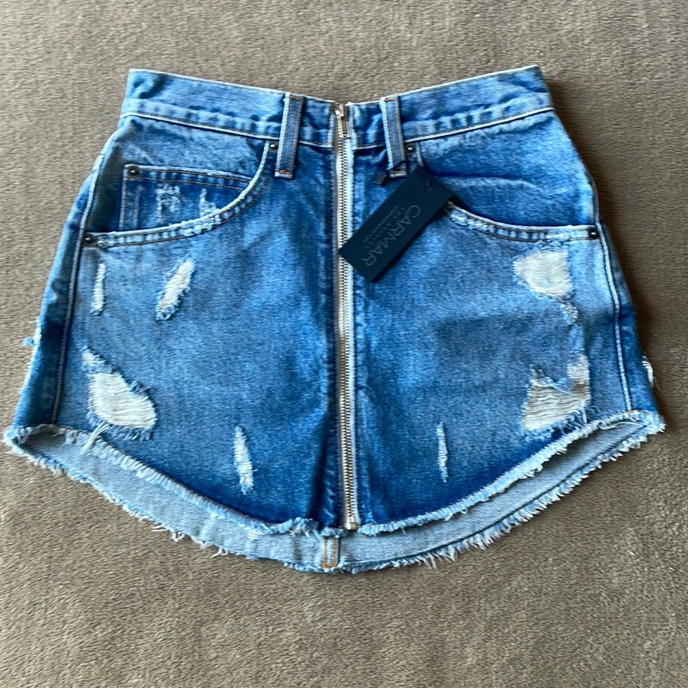 Carmar Jean skirt with zipper